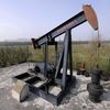 Un chevaleret de pompage pour l'extraction de pétrole, le 5 avril 2013 à Forcelles (Meurthe-et-Moselle). Un permis d'exploration a été prolongé sur la commune en 2018. (MAXPPP)