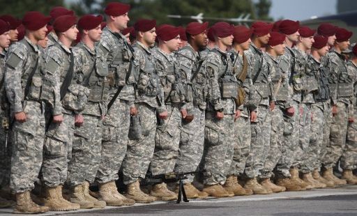 Soldats américains en Pologne, le 23 avril 2014. (CITIZENSIDE/MICHAL FLUDRA / CITIZENSIDE.COM)