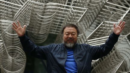 L'artiste et dissident chinois, Ai Weiwei, le 16 septembre 2015 &agrave; Londres (Royaume-Uni). (ALASTAIR GRANT/AP/SIPA / AP)