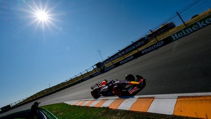 Max Verstappen (Red Bull) durant la troisième séance d'essais libres du Grand Prix des Pays-Bas à Zandvoort, le 3 septembre 2022 (ANDREJ ISAKOVIC / AFP)