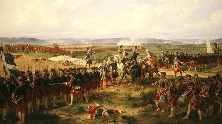 Le 11 mai 1745 se déroula la bataille de Fontenoy. Louis XV, le Roi de France, assista à cette bataille que son armée remporta contre les Anglais, les Hollandais et les Autrichiens... 
 
 
 (The Art Archive / Victoria and Albert Museum London / Eileen Tweedy)