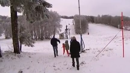 La neige est arrivée dans l'Aveyron