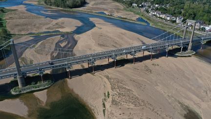 La Loire victime de la sécheresse en septembre 2022 (DAMIEN MEYER / AFP)