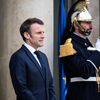 Le président de la République, Emmanuel Macron, à l'Elysée, à Paris, le 7 mars 2023. (XOSE BOUZAS / HANS LUCAS / AFP)