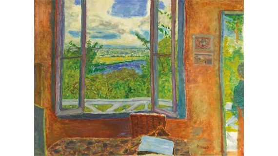 Pierre Bonnard, "Fen&ecirc;tre ouverte sur la Seine" (Vernon), 1911/12.&nbsp;Huile sur toile, 78 &times; 105,5 cm. Mus&eacute;e des Beaux-Arts de Nice. (PHOTO: MURIEL ANSSENS &copy; VILLE DE NICE&copy; 2012, PROLITTERIS, ZURICH)