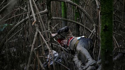 qui bénéficie de l’influence de l’océan grâce aux marées. Si une marée noire devait arriver jusque-là, le pétrole se déposerait sur les racines, le sol et les branches au moment des marées descendantes, et étoufferait complètement la végétation qui, privée d’oxygène, viendrait à mourir. La mangrove est ainsi faite qu’il serait impossible de nettoyer une marée noire.» (REUTERS/Ricardo Moraes)