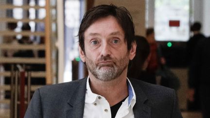 L'acteur Pierre Palmade quitte le palais de justice de Paris, le 6 juin 2019. (GEOFFROY VAN DER HASSELT / AFP)