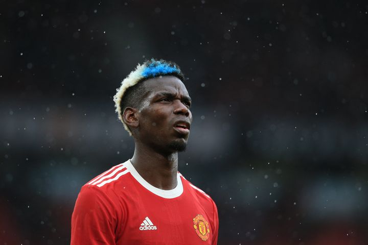 Paul Pogba, le milieu de terrain de Manchester United. (LINDSEY PARNABY / AFP)