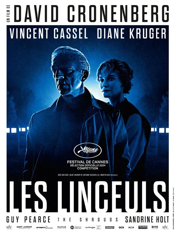 L'affiche du film "Les Linceuls" de David Cronenberg (2024).  (DISTRIBUTION PYRAMIDE)