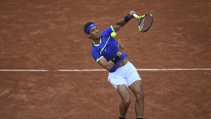 L'Espagnol Rafael Nadal le 11 juin 2017 à Roland-Garros. (GABRIEL BOUYS / AFP)