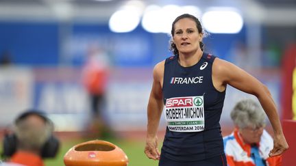 Avec un jet à 62.59m, Mélina Robert-Michon s'est qualifiée pour la finale (STEPHANE KEMPINAIRE / STEPHANE KEMPINAIRE)