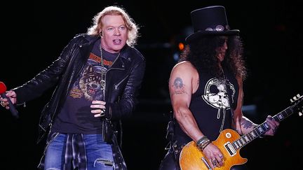 Guns N'Roses est en tête d'affiche du Download festival 2018. Ils sont programmés lundi 18 juin en clôture pour un set de 3 heures.
 (Esteban Garay/(EPA) EFE/Newscom/MaxPPP)