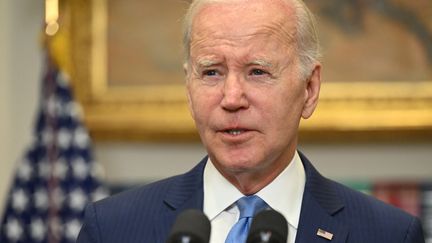 Le président Joe Biden s'exprime depuis la Maison Blanche, à Washington, aux Etats-Unis, le 17 mai 2023. (SAUL LOEB / AFP)