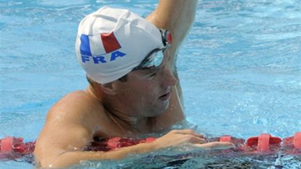 Yannick Agnel, le nouveau cador de la natation française (MIGUEL MEDINA / AFP)