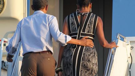 Bonus de la semaine: le pantalon un poil trop moulant de Barack Obama. Les hommes aussi peuvent avoir des probl&egrave;mes de "cameltoe"... Bon week-end! (NEWSCOM / SIPA)