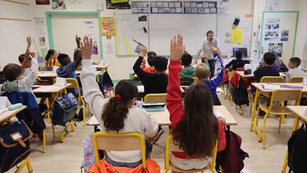 La rentrée des classes dans une école de Quimper (Finistère), le 2 septembre 2024 (FRED TANNEAU / AFP)