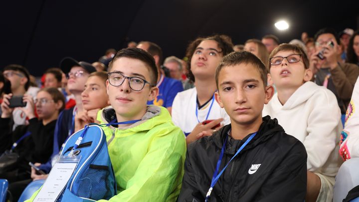 Vingenzo and Noé attended parajudo events for the first time on Thursday, September 5, 2024 in Paris. (PAOLO PHILIPPE / FRANCEINFO)