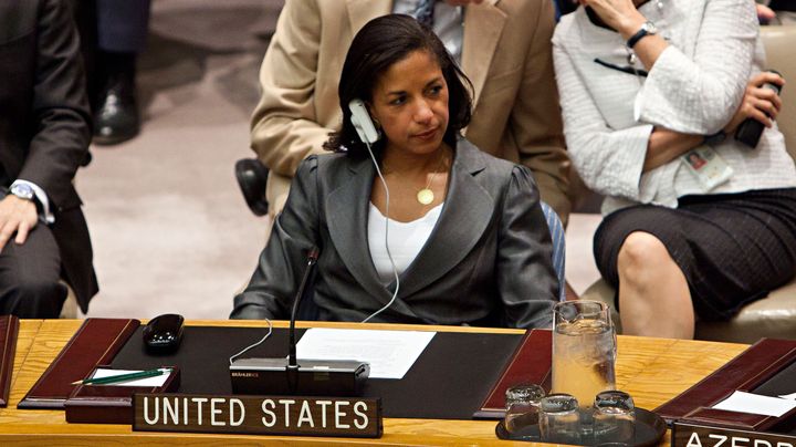 Susan E. Rice au Conseil de s&eacute;curit&eacute; des Nations unies, le 30 ao&ucirc;t 2012. (ANDREW BURTON / GETTY IMAGES)