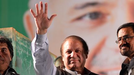 L'ancien Premier ministre pakistanais, Nawaz Sharif, le 7 mai 2013 &agrave; Rawalpindi (Pakistan). (AAMIR QURESHI / AFP)