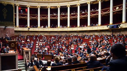 L'hémicycle de l'Assemblée nationale, à Paris, le 10 septembre 2019.&nbsp; (ERIC FEFERBERG / AFP)