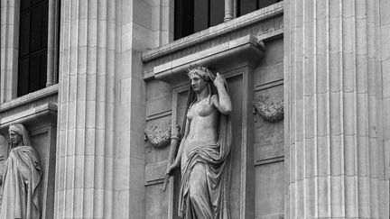 Le Palais de justice de Paris, photographié par David Fritz-Goeppinger lors du procès des attentats du 13-Novembre. (DAVID FRITZ-GOEPPINGER POUR FRANCEINFO)