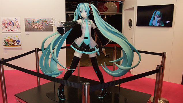 &nbsp; (L'exposition consacrée à Miku Hatsune © Laetitia de Germon)