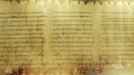 Un des rouleaux des manuscrits de la mer Morte
 (AFP/MICHAEL KAPPELER)