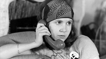 Carrie Fisher décroche son premier rôle à 18 ans dans le film Shampoo, sorti en 1975. (RONALDGRANT/MARY EVANS/SIPA)