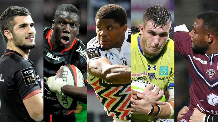 &nbsp; (Les cinq nouveaux convoqués par Guy Novès : Sébastien Bézy (Toulouse), Yacouba Camara (Toulouse), Jonathan Danty (Stade Français), Paul Jedrasiak (Clermont) etJefferson Poirot (Bordeaux-Bègles). © MaxPPP)