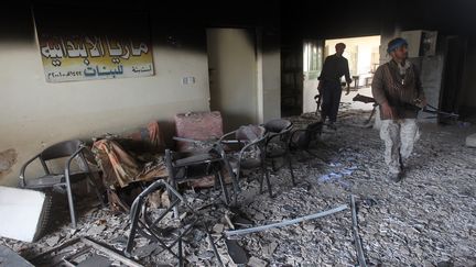 L'école du village de Sharween, en Irak, a été entièrement détruite, en janvier 2015. (AHMAD AL-RUBAYE / AFP)