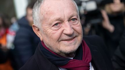 Jean-Michel Aulas, le 28 février 2023. (JEREMY PAOLONI / MAXPPP)