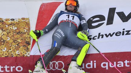 La skieuse française Anne-Sophie Barthet (DIMITAR DILKOFF / AFP)