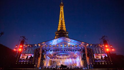 Le concert de Paris a été donné au pied de la Tour Eiffel
 (Jean-Baptiste GURLIAT/France Télévisions)