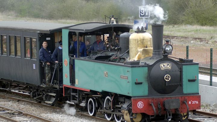 Train à vapeur restauré sur le chemin de Saint-Valery-sur-Somme. (MAXPPP)