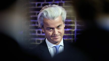 Le leader du parti d'extrême-droite des Pays-Bas, Geert Wilders, en décembre 2015, à La Haye.&nbsp; (MARTIJN BEEKMAN / ANP)