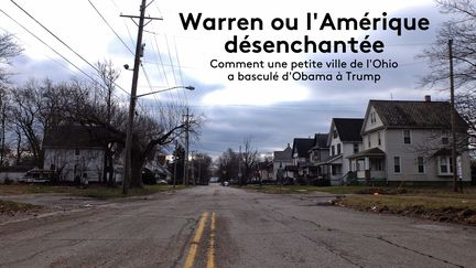 Une rue de Warren (Ohio, Etats-Unis), le 13 janvier 2017. (MARIE-ADELAIDE SCIGACZ / FRANCEINFO)