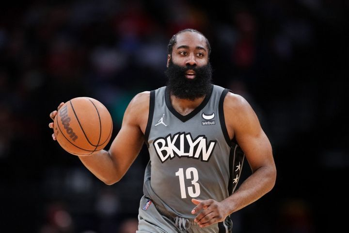 James Harden fait partie des joueurs des Nets de Brooklyn touchés par le virus. (CARMEN MANDATO / GETTY IMAGES NORTH AMERICA)