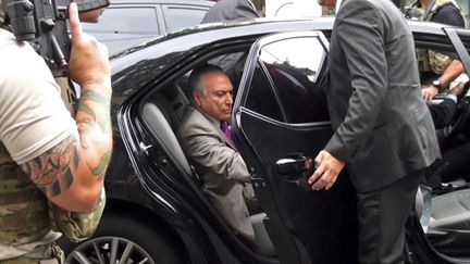 L'ancien président Michel Temer, le 21 mars 2019 à Sao Paulo (Brésil). (BANDTV / AFP)