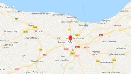 La ville de Caen dans le Calvados.&nbsp; (GOOGLE MAPS)