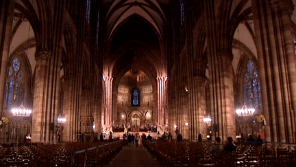 La cathédrale de Strasbourg, l'un des lieux de concert des "Sacrées journées".
 (France 3)