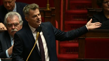 Fabien Roussel,&nbsp;secrétaire national du Parti Communiste Français, en décembre 2019. (DOMINIQUE FAGET / AFP)