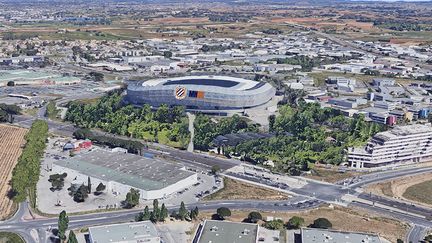 Photo montage illustrant le futur lieu d'implantation du nouveau stade. (Ville de Montpellier)