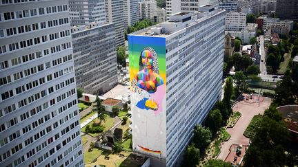 Fresque de la Joconde à Paris