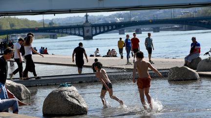 Les quais du Rhône à Lyon, le 20 avril 2018 (MAXPPP)