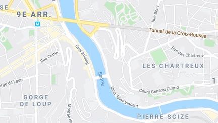 Capture d'écran situant le quai Arloing, dans le neuvième arrondissement de Lyon (Rhône), le 12 juillet 2020. (GOOGLE MAPS)