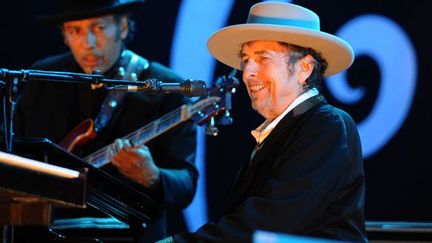 Bob Dylan assure le concert de clôture des Vieilles charrues 2012
 (F.TANNEAU/AFP)