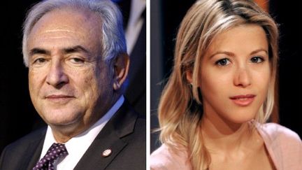 Dominique Strauss-Kahn et son accusatrice, Tristane Banon (FRED DUFOUR / AFP)