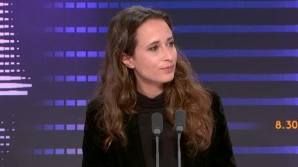 La députée LFI, Clémence Guetté, sur franceinfo le 1er décembre 2023. (FRANCEINFO / RADIO FRANCE)