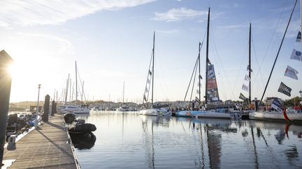 Le village du Vendée Globe 2020, le 5 novembre 2020 aux Sables d'Olonne (Vendée).&nbsp; (PIERRE BOURAS / DPPI MEDIA / AFP)