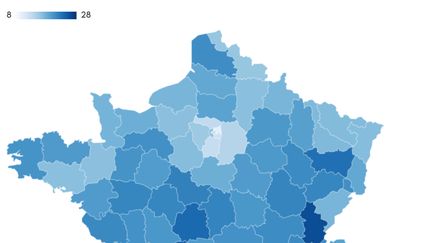 Participation à midi au premier tour des législatives 2022. (THEO UHART / RADIO FRANCE)